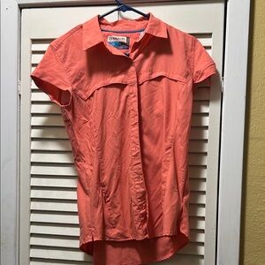 Magellan Outdoors Coral Short Sleeve Blouse
